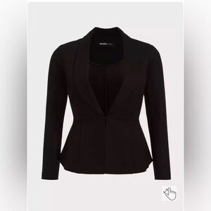Studio Luxe Ponte Peplum Blazer